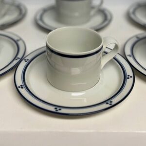 Six Dansk Bristol Cup and Saucer